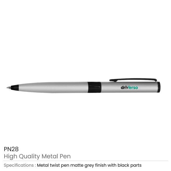 Promotional Matte Silver Metal Pens