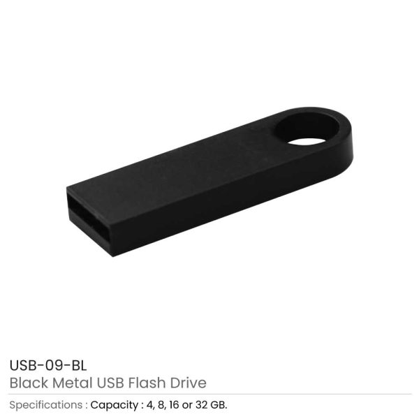 Metal USB Flash Drives 09 BK