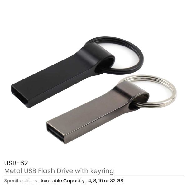 Promotional Metal USB Flash Key Ring