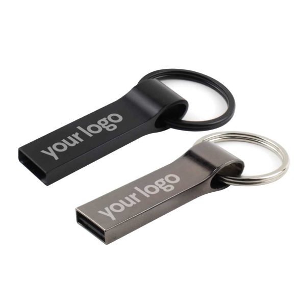 Branding Promotional Metal USB Flash with Key Ring