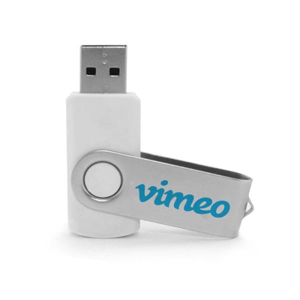Branding Silver Swivel USB Flash