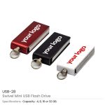 Mini Swivel USB Flash Drives