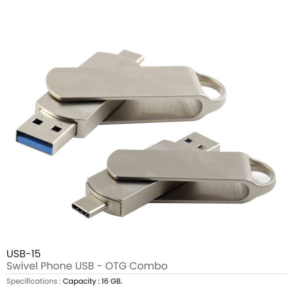 Swivel Phone USB with OTG 15