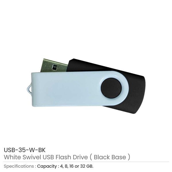 Swivel USB Drives - Black