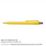 Dot-Pen-with-Transparent-Clip-MAX-D1-GOM-30-52