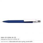 Dot-Pen-with-White-Clip-MAX-D1-GOM-W-22