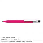 Dot-Pen-with-White-Clip-MAX-D1-GOM-W-61