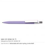 Dot-Pen-with-White-Clip-MAX-D1-GOM-W-71