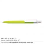 Dot-Pen-with-White-Clip-MAX-D1-GOM-W-79