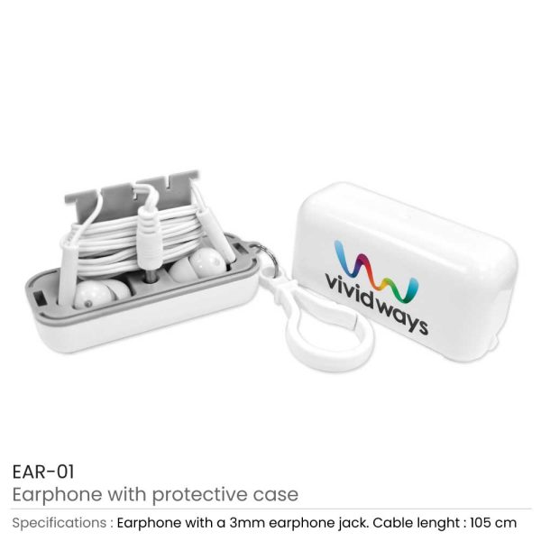 Earphones with Protective Case EAR-01