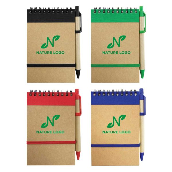 Branding Recycled Notepads with Pen