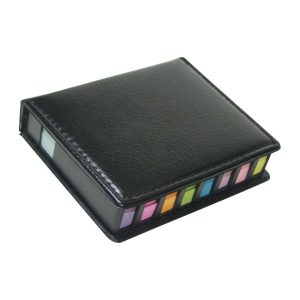 large Sticky Notepad with Leather Case