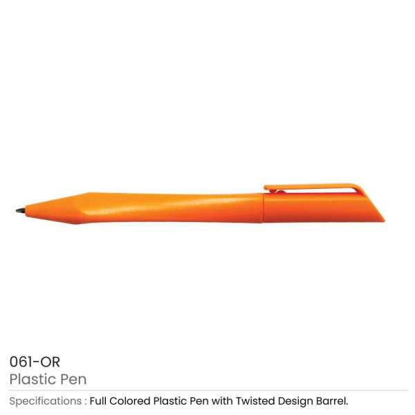 Plastic Pen Orange
