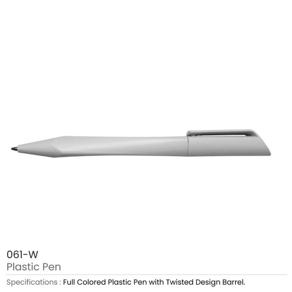 Plastic Pen White