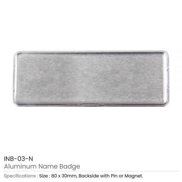 Lens Cover Name Badges Silver