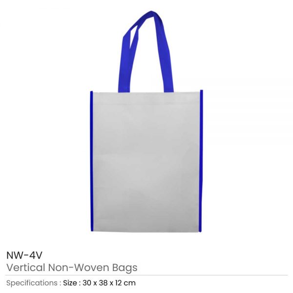 Non Woven Bags Blue and White