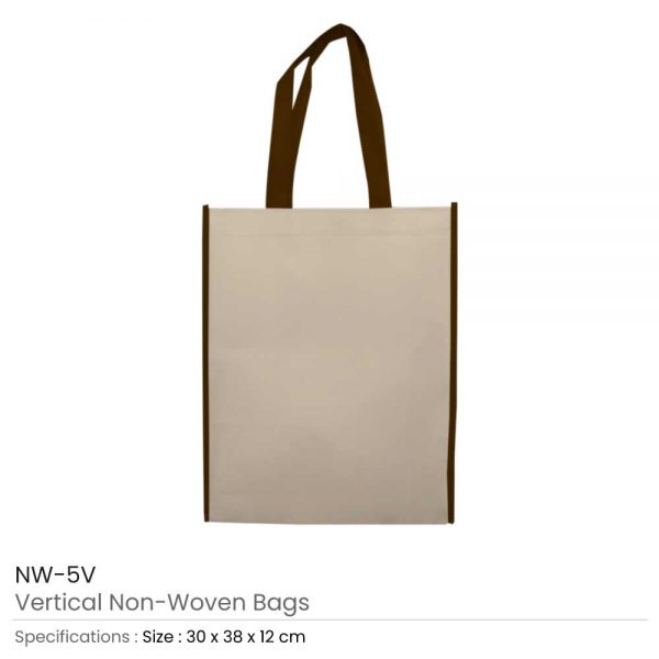 Non Woven Bags Brown and Beige