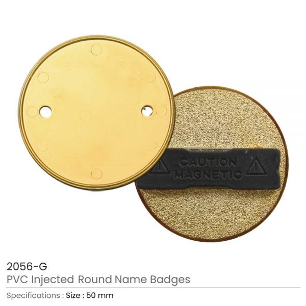 PVC Injected Round Logo Badges