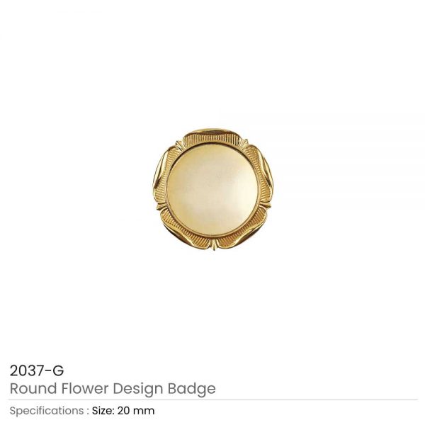 Round Logo-Badges Gold