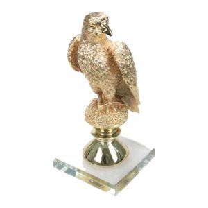 Golden Coated Falcon Branded Trophy