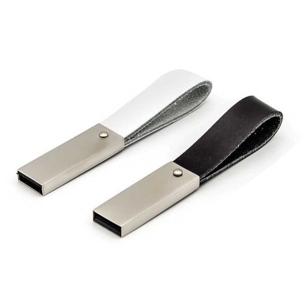 Promotional USB Flash Drive with Leather Strap