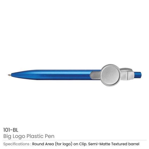 Big Logo Pens - Blue