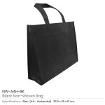 Black-Non-Woven-Bags-NW-A4H-BK