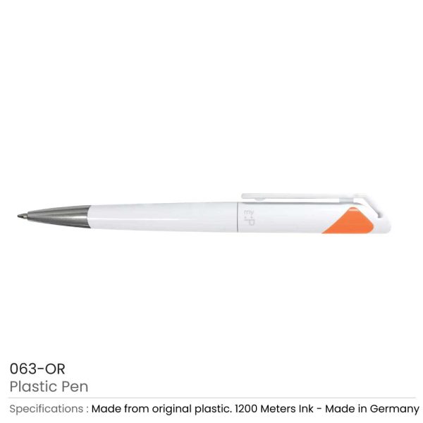 Plastic Pens - Orange
