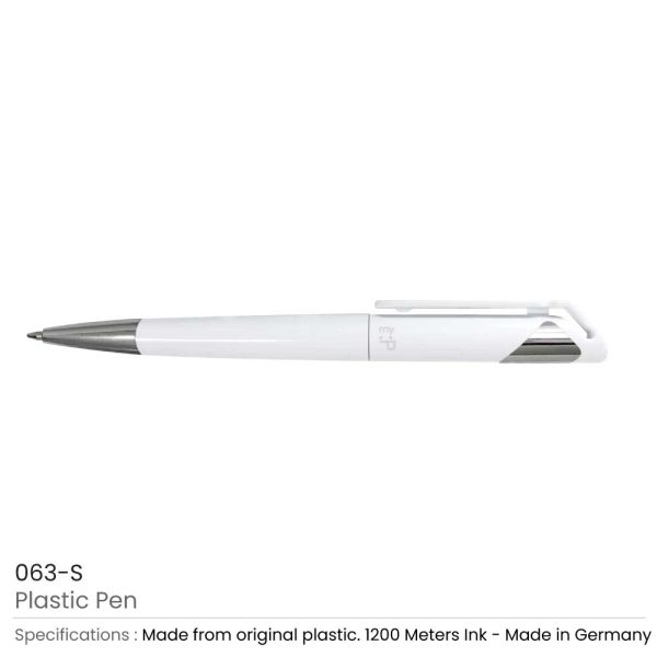 Plastic Pens - Silver
