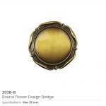 Round-Flower-Design-Logo-Badge-2038-B