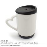 Ceramic Mugs with Silicone Cap and Base 146N