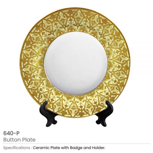 Ceramic Plate Button