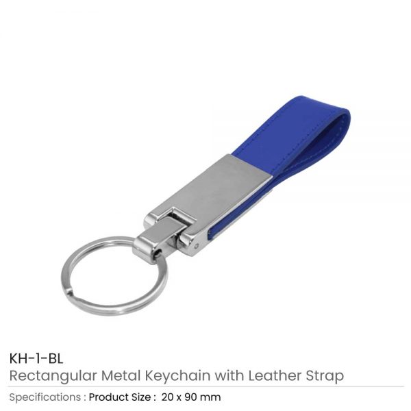 Metal Keychains Blue