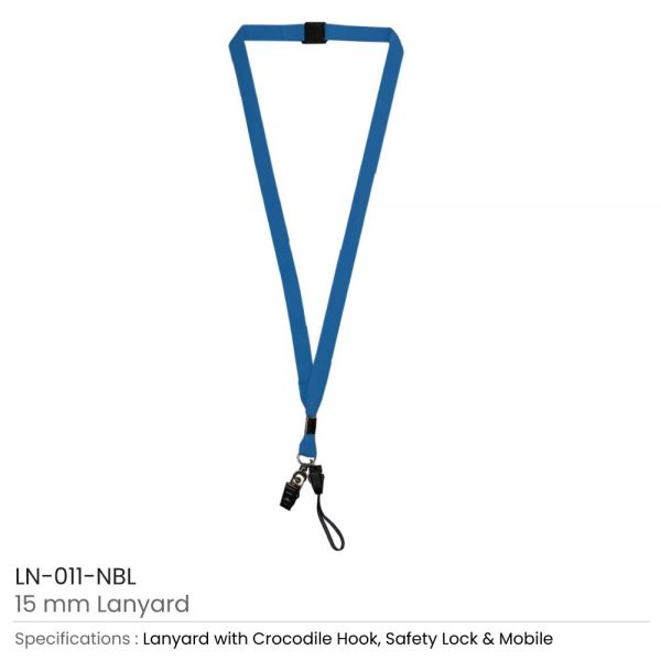 Lanyard with Mobile Holder Navy Blue