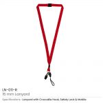 Lanyard-with-Clip-and-Mobile Holders-LN-011-R