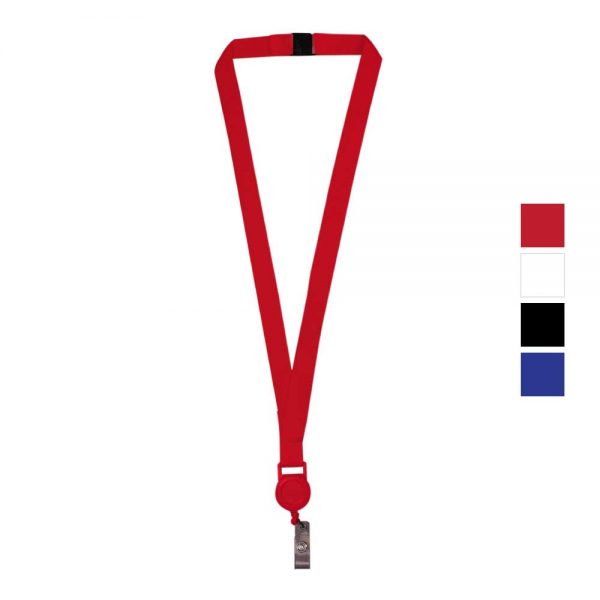 Promotional Lanyard with Reel Badge and Safety Lock