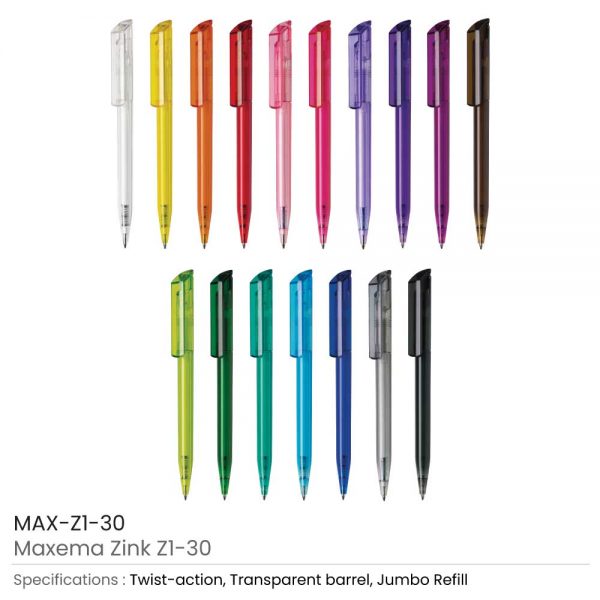 Promotional Maxema Zink Pen Transparent