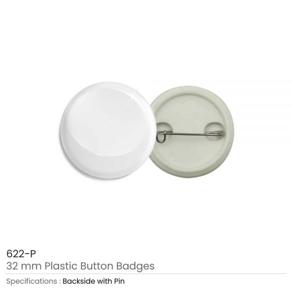 Plastic Button Badge 32mm