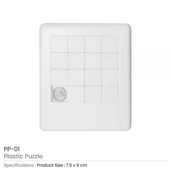 Plastic Puzzle White Color