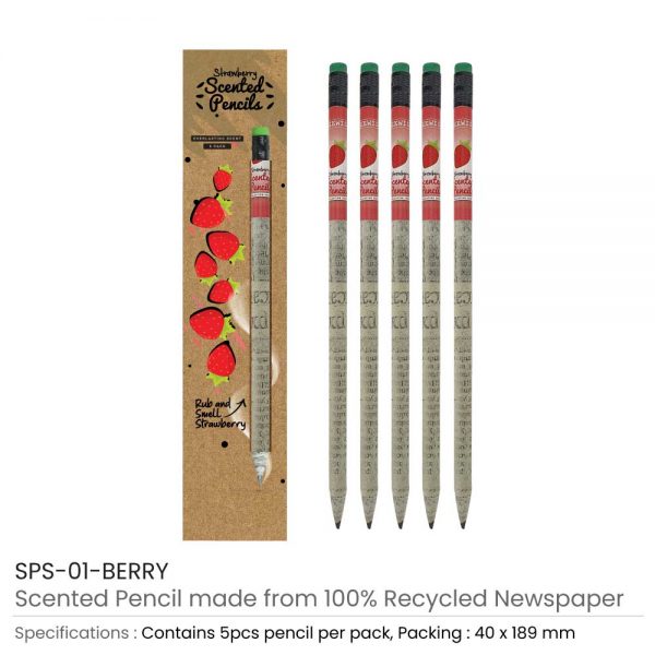 Berry Scented Pencils Set