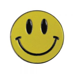 Smiley Metal Badge