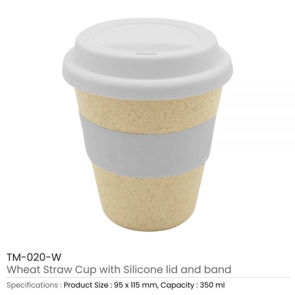 Wheat Straw Cups White