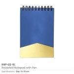 Notepad with Pen – Blue