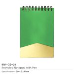 Notepad with Pen – Green