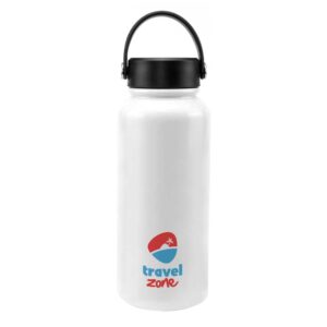 Branding Double Wall Stainless Steel Flask White