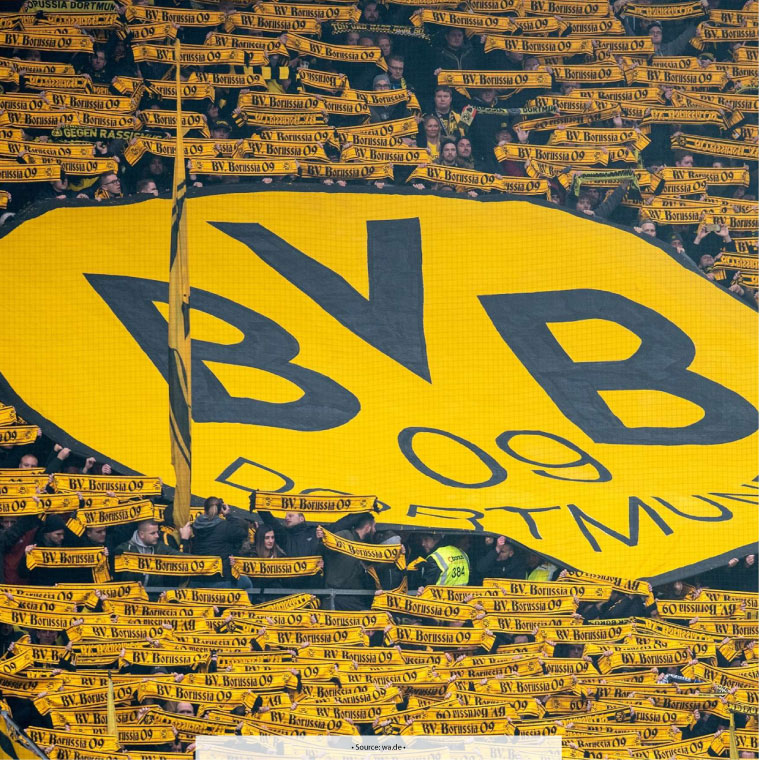 Borussia Dortmund | BVB Football team | Dortmund Football team | Advertising in Dortmund | Printing services in Dortmund | HMi GmbH offers printing products in Dortmund