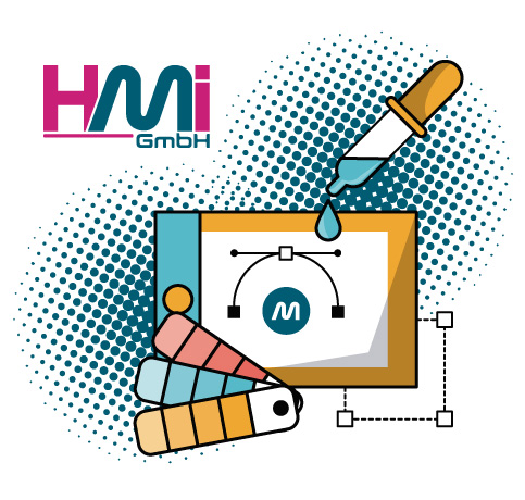 We create a professonal Icon for youur brand at HMI | HMi is a marketing agency offers professional desiging services in Germany | HMi GmbH
