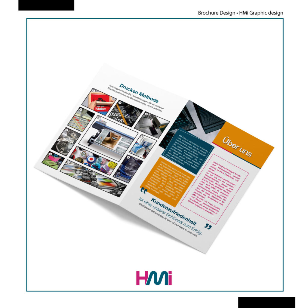 Brochure Designing in Germany | Professional Graphic design services in Germany | HMI advertising Agency from Düsseldorf offers Brochure design and brochure printing with best prices
