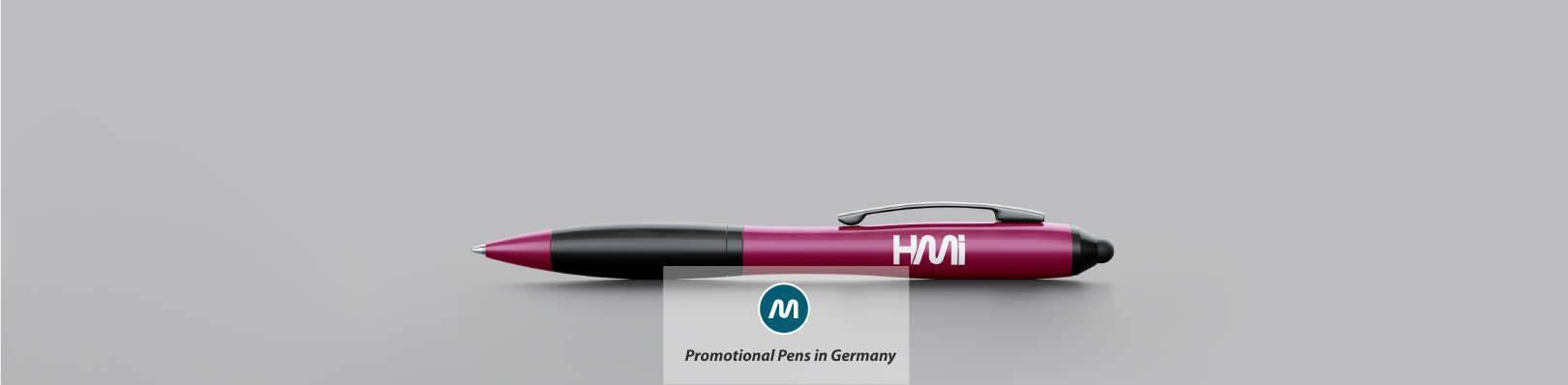 Custom pens in Germany banners | Custom pen printed with logo in Germany with HMi GmbH | HMi offers promotional pens in Germany with branding option