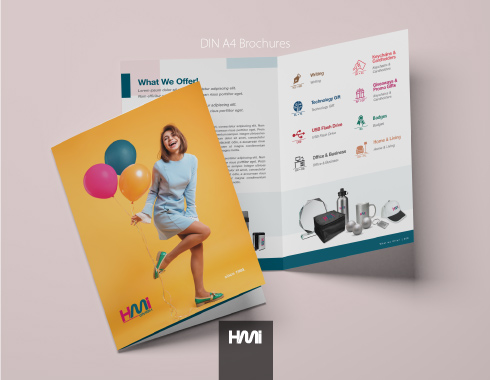 Print A4 Brochures in Germany with HMi | Brochure printing in Düsseldorf with best prices and same night delivery